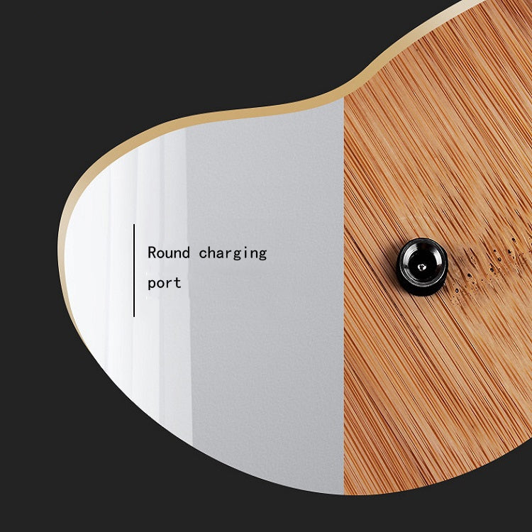 LED Wooden Makeup Mirror USB Charging Simple Fashion Desktop Desktop Makeup Mirror