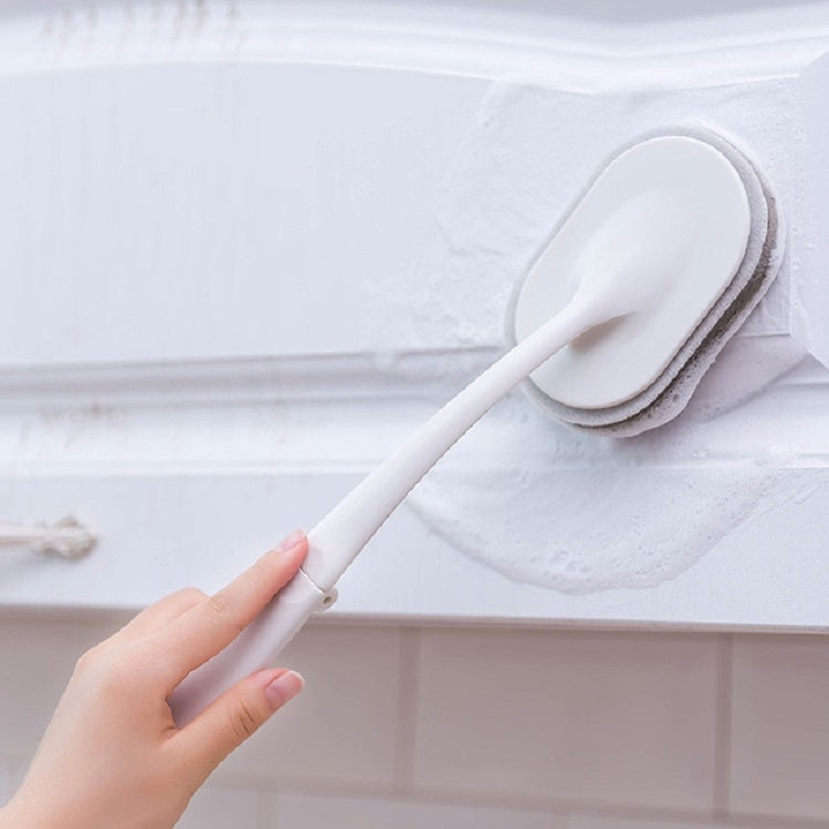 2 Sets Kitchen Dishwashing Tool Brush Pot Long Handle Scouring Pad Sponge Strong Cleaning Brush Set