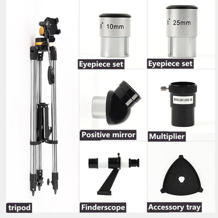 F500 x D80  Astronomical Telescope (Focal Length 500mm Objective Lens Diameter 80mm)