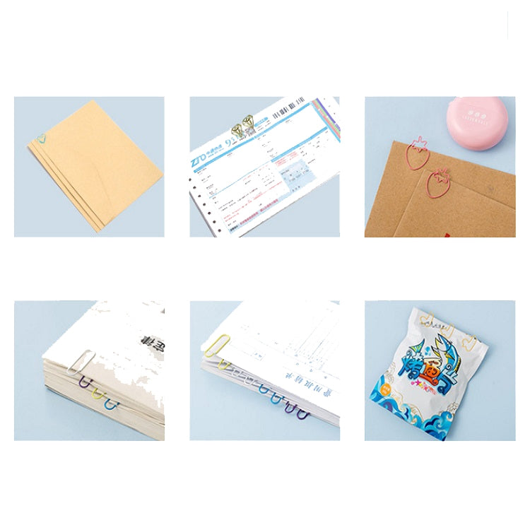 2 PCS Creative Cute Cartoon Paper Clip Colorful Girl Clothes Hanging Paper Clip Hanger Paper Clip
