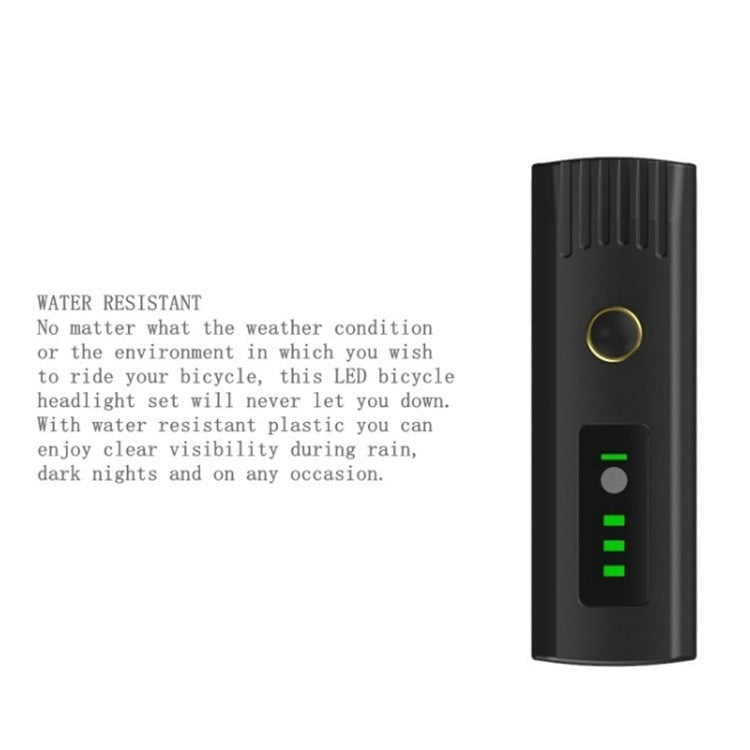 2 PCS EOS220  Bike Light Sensor Headlight USB Charging Smart Vibration Mountain Bike Light