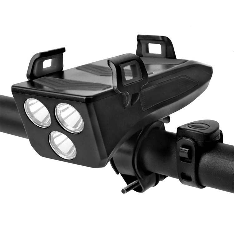 Bicycle Light + Mobile Phone Bracket + Speaker Multifunctional Bicycle Headlight, Battery Capacity:2000 mAh