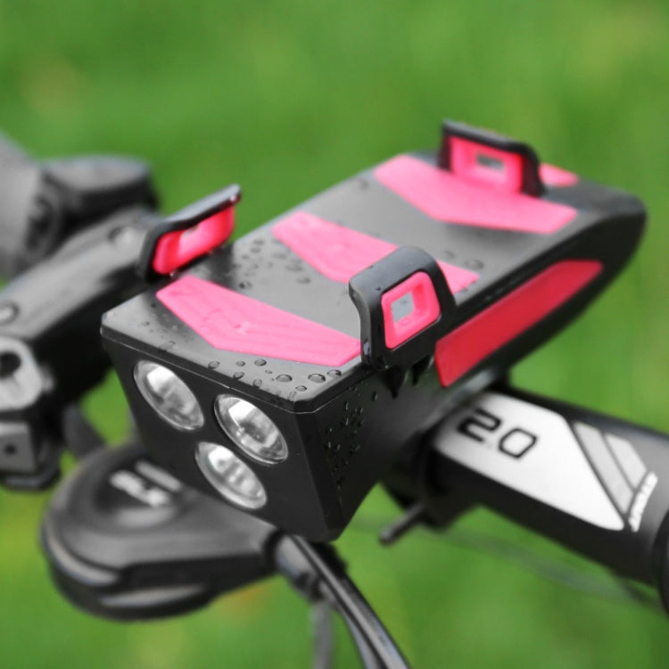 Bicycle Light + Mobile Phone Bracket + Speaker Multifunctional Bicycle Headlight, Battery Capacity:2000 mAh