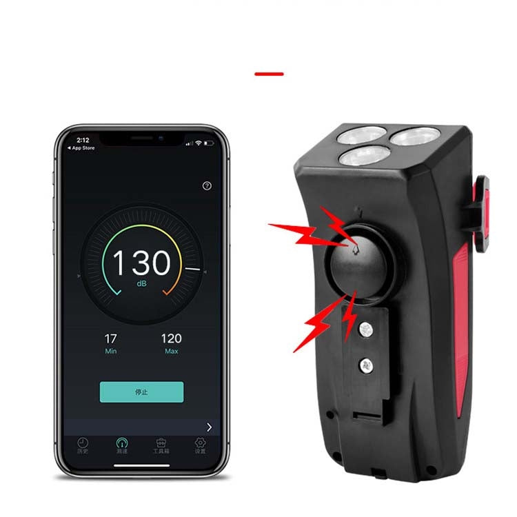 Bicycle Light + Mobile Phone Bracket + Speaker Multifunctional Bicycle Headlight, Battery Capacity:2000 mAh