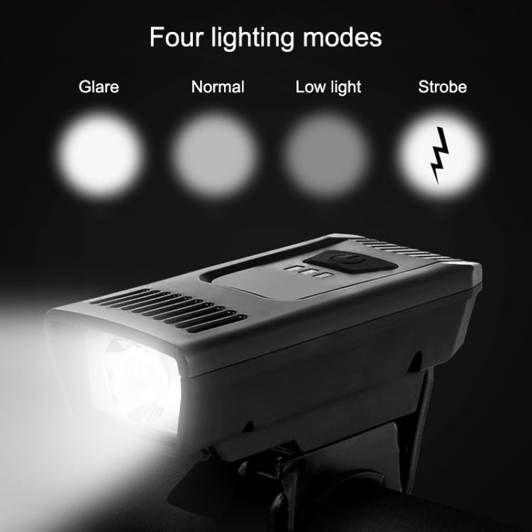 2 PCS Bicycle Headlights Mountain Lights USB Charging Lighting