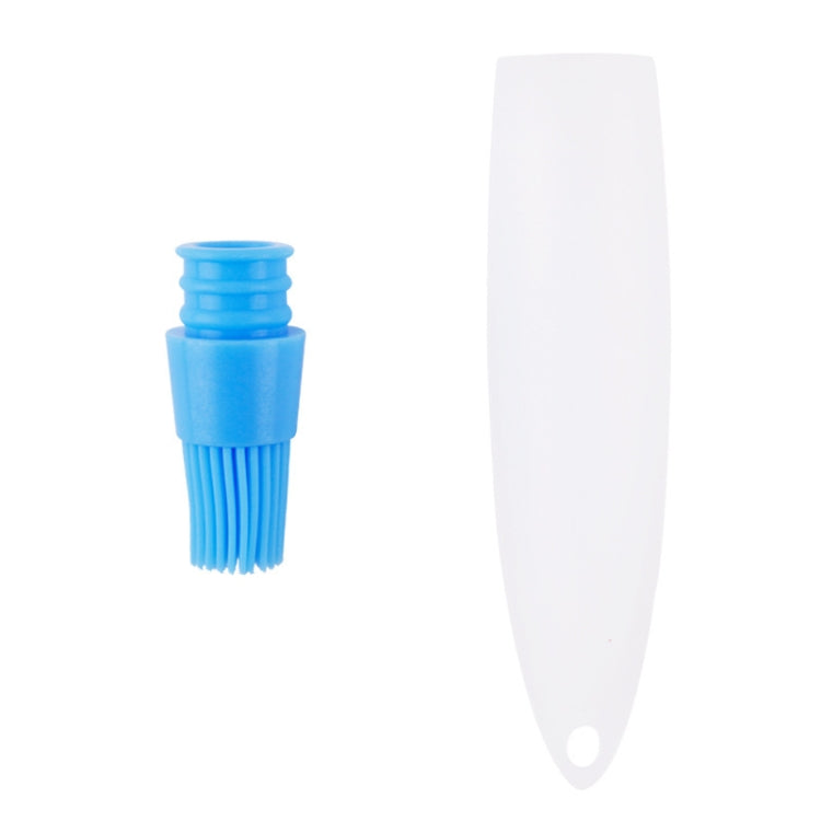 6 PCS Thickened High Temperature Resistant Oil Control Silicone Brush With Oil Pot Baking Barbecue Brush Utensils Random Color Delivery