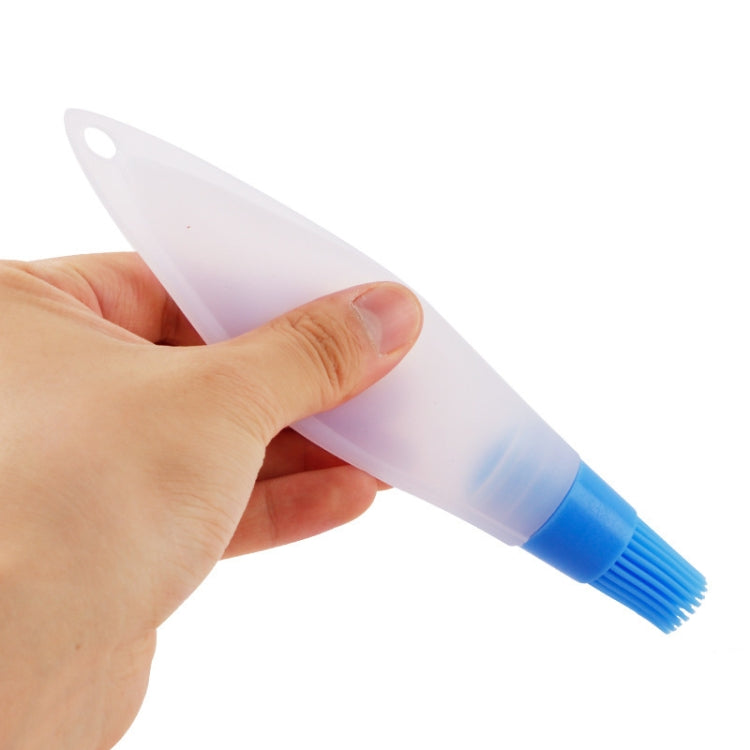 6 PCS Thickened High Temperature Resistant Oil Control Silicone Brush With Oil Pot Baking Barbecue Brush Utensils Random Color Delivery