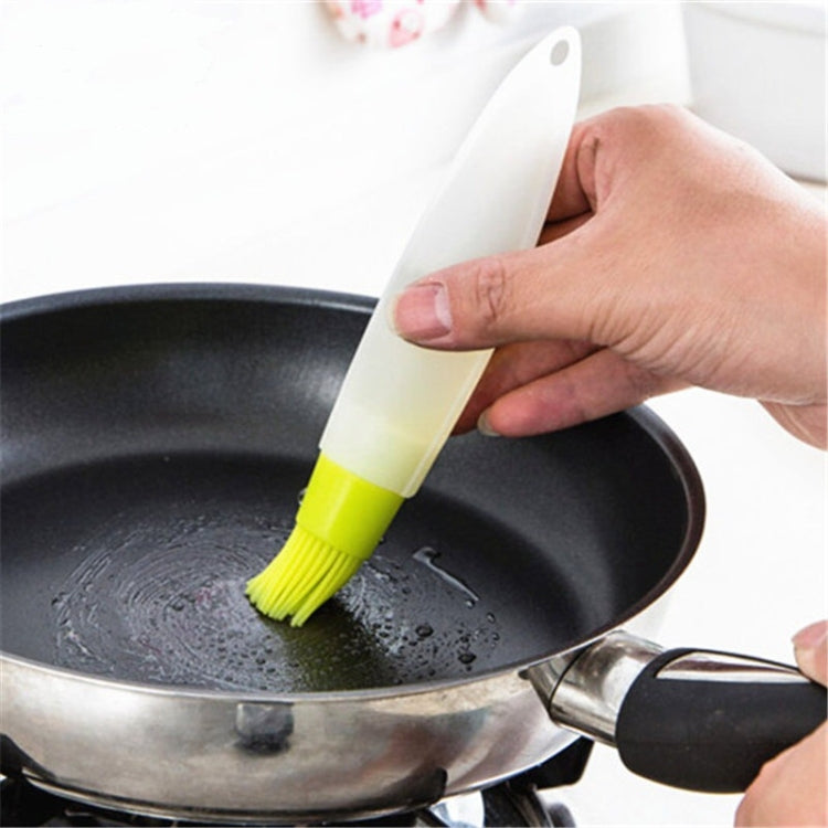 6 PCS Thickened High Temperature Resistant Oil Control Silicone Brush With Oil Pot Baking Barbecue Brush Utensils Random Color Delivery