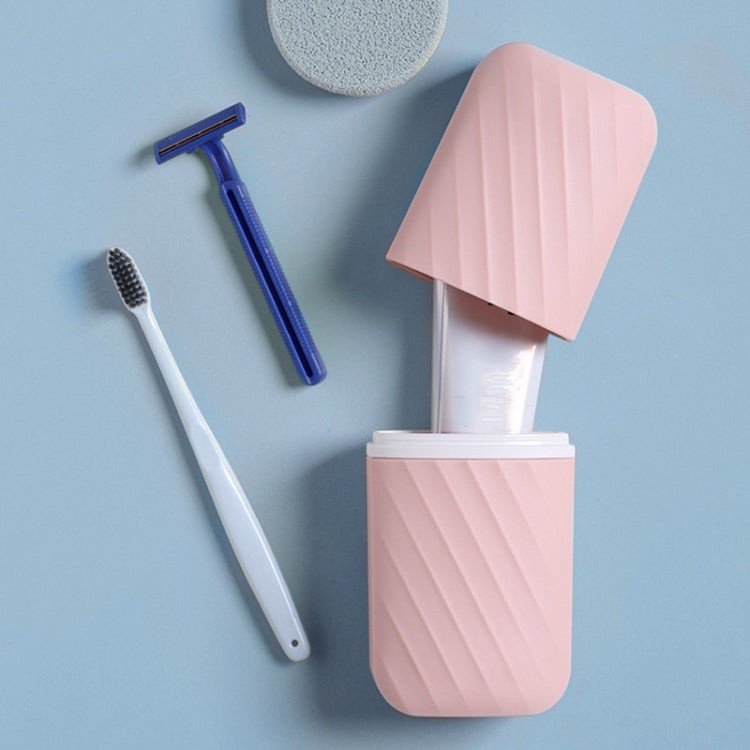 4 PCS Travel Wash Cup Toothbrush Toothpaste Storage Box Portable Mouthwash Set Random Color
