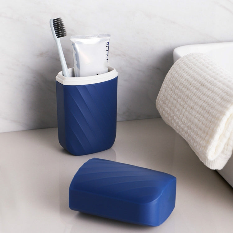 4 PCS Travel Wash Cup Toothbrush Toothpaste Storage Box Portable Mouthwash Set Random Color