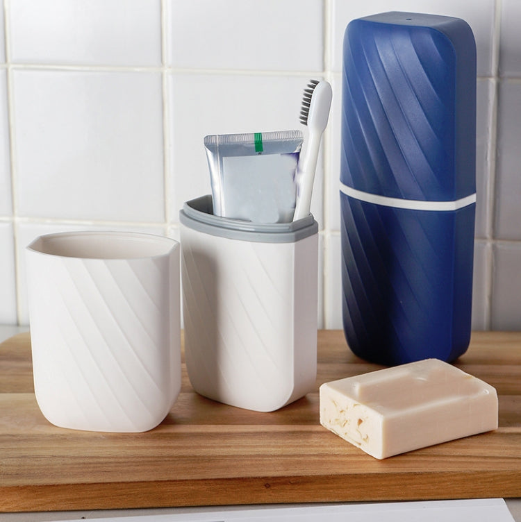 4 PCS Travel Wash Cup Toothbrush Toothpaste Storage Box Portable Mouthwash Set Random Color