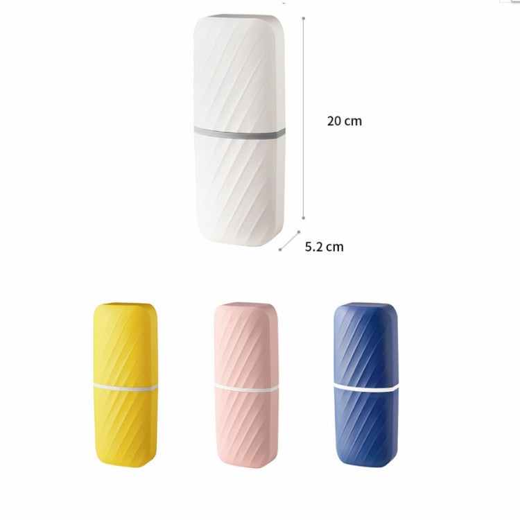 4 PCS Travel Wash Cup Toothbrush Toothpaste Storage Box Portable Mouthwash Set Random Color