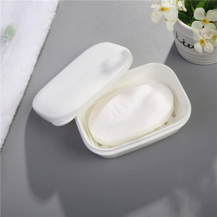 6 PCS Bathroom Drain Soap Holder Plastic Sealed Travel Soap Box