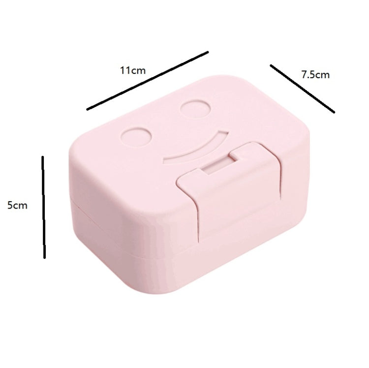 8 PCS Travel Portable Soap Box With Lid Sealed Soap Box Bathroom Soap Tray Random Color