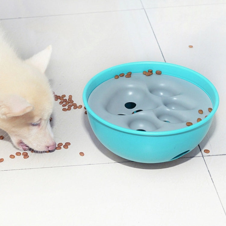Cat And Dog Choking Prevention Slow Food Single Bowl Bottom Non-slip Puzzle Pet Bowl