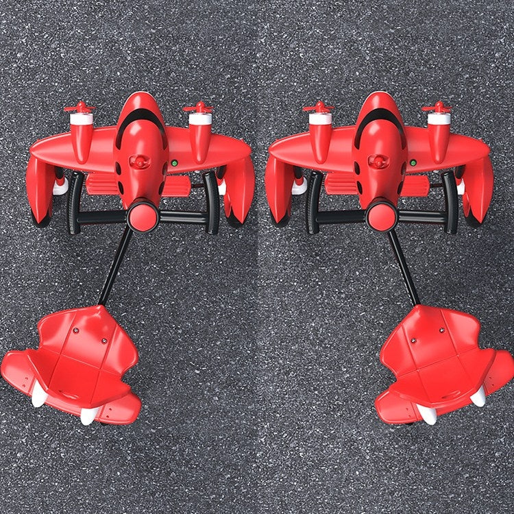 Childrens Pedal Drifting Car Small Plane Tricycle Kids Four-wheeled Bicycle(Red)