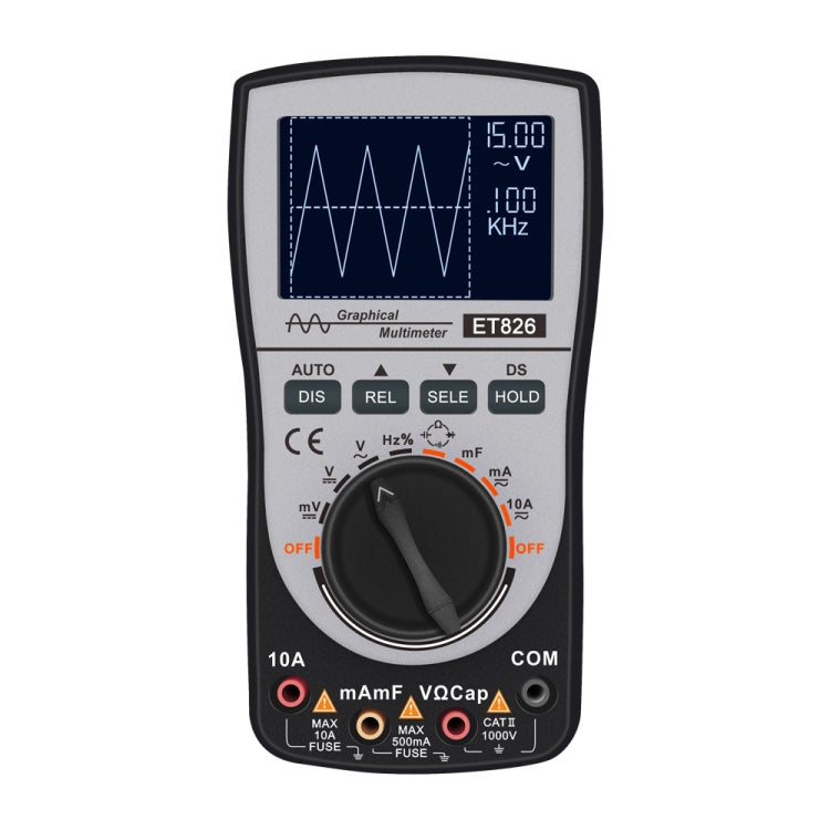 ET826 Oscilloscope + Multimeter Combo Color Screen Multimeter