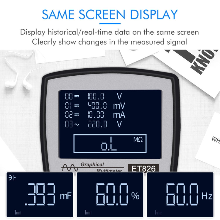 ET826 Oscilloscope + Multimeter Combo Color Screen Multimeter
