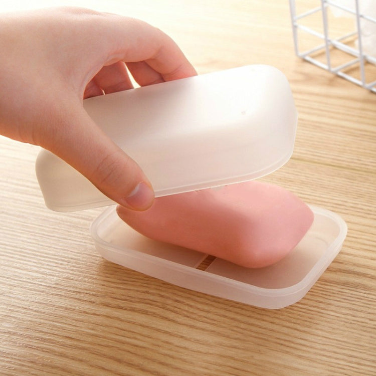 7 PCS Double-layer Soap Box Portable Travel Soap Tray With Lid Draining Random Color