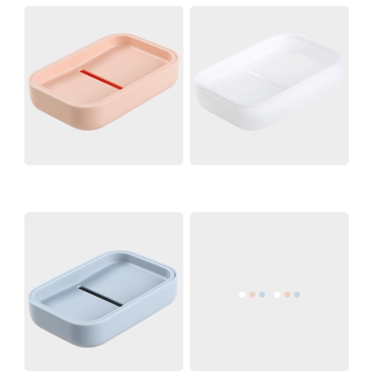7 PCS Double-layer Soap Box Portable Travel Soap Tray With Lid Draining Random Color