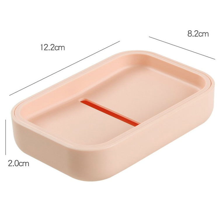 7 PCS Double-layer Soap Box Portable Travel Soap Tray With Lid Draining Random Color