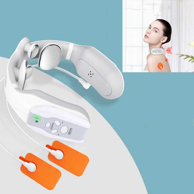 Multifunctional Cervical Spine Massage Instrument Office Home Portable Cervical Spine Physiotherapy, Specification: Remote Control, Style:Withou tPulse
