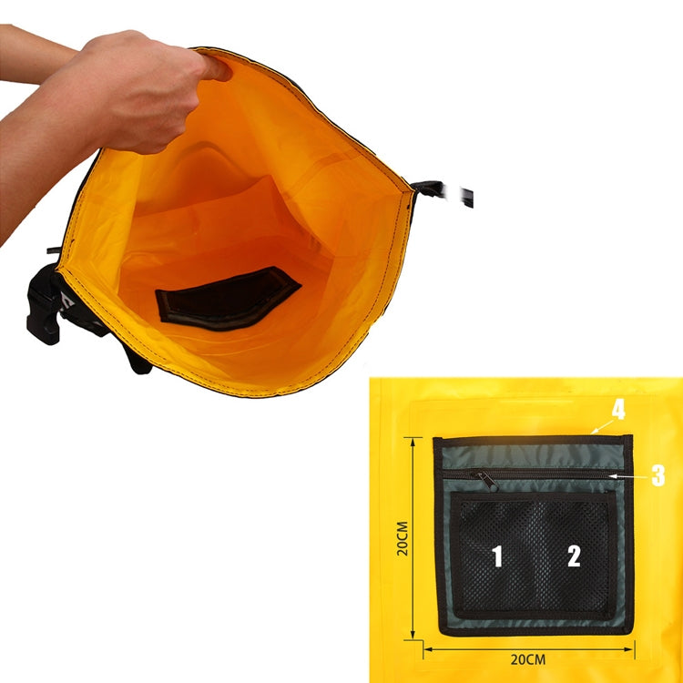 30L Outdoor Waterproof Bag Beach Diving Equipment Wet And Dry Separation Bag PVC Waterproof Backpack