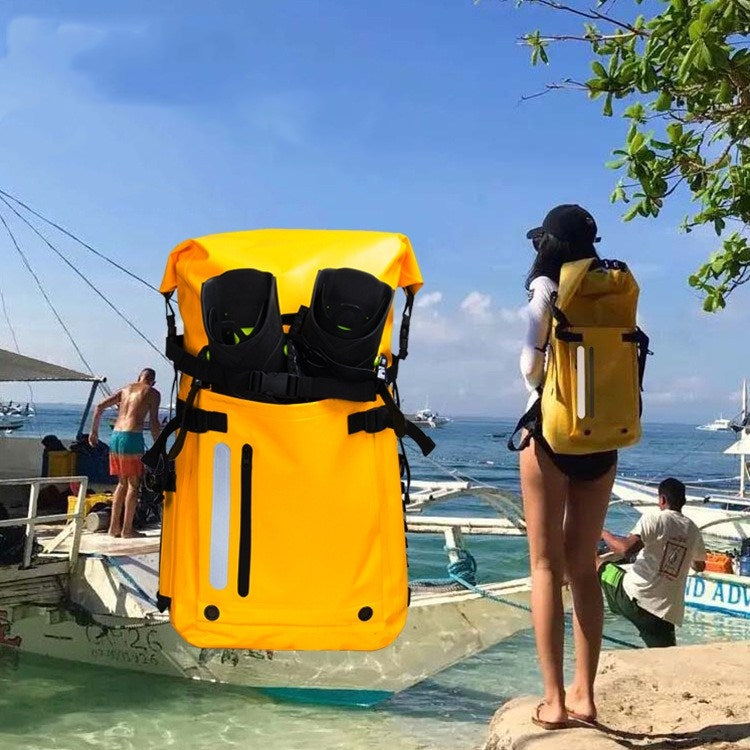30L Outdoor Waterproof Bag Beach Diving Equipment Wet And Dry Separation Bag PVC Waterproof Backpack