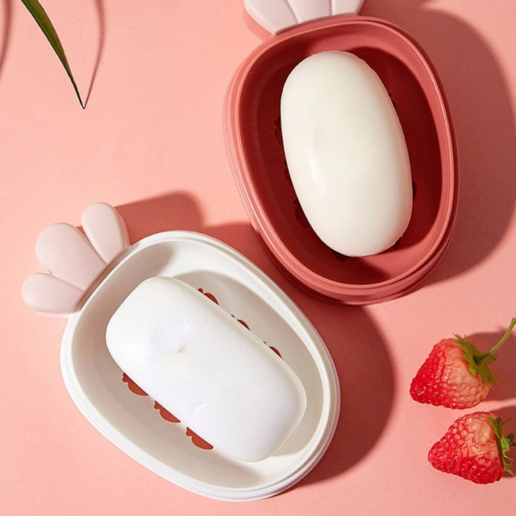 6 PCS Plastic Soap Box With Lid Drainable Travel Portable Soap Box Random Color