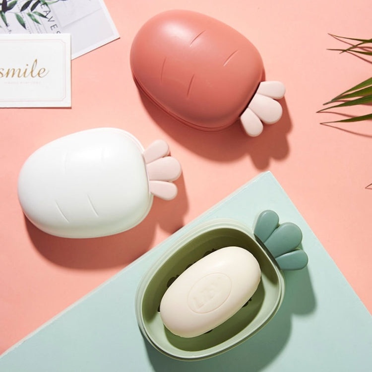6 PCS Plastic Soap Box With Lid Drainable Travel Portable Soap Box Random Color
