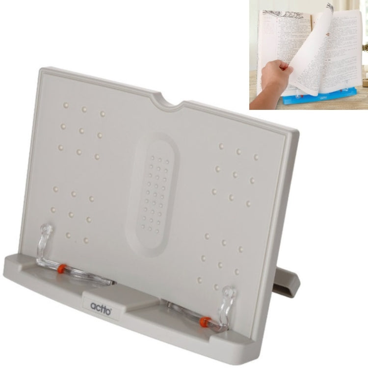 Reading Shelf Student Reading Book Stand, Color:Off-White