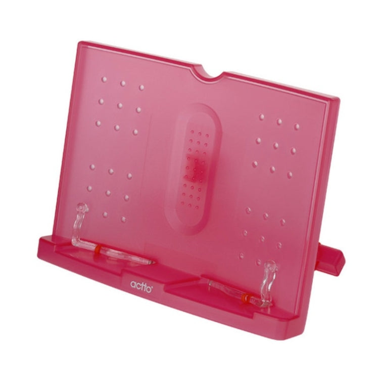Reading Shelf Student Reading Book Stand, Color:Rose Red