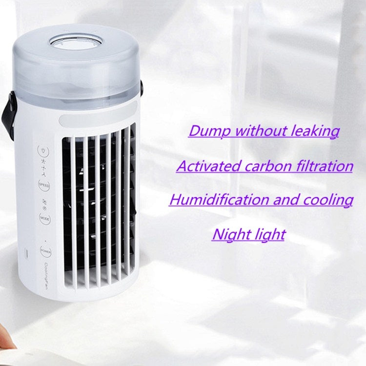 CF-002TR  Mini Air Cooler Mini Air Conditioning Fan  Portable Double Atomizing Tablet Humidifier
