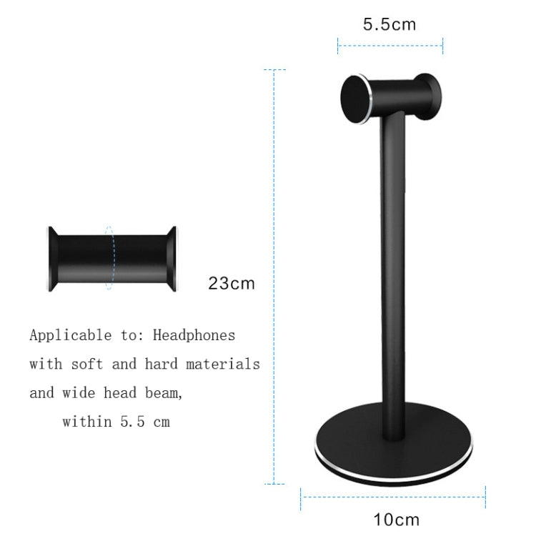 Head-mounted Metal Earphone Holder Internet Cafe Desktop Display Stand