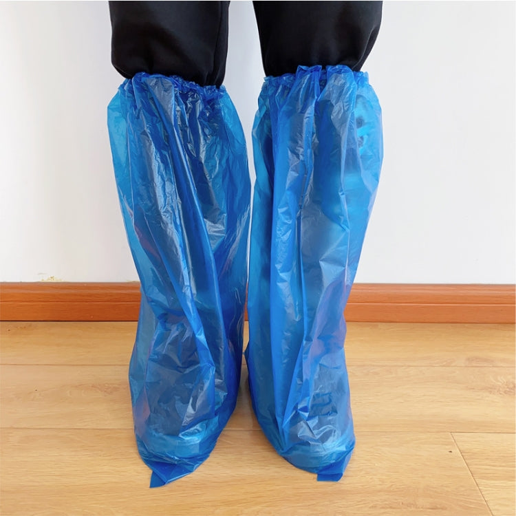 5 Pairs Disposable Shoe Cover Long Tube Protective Dustproof Waterproof Shoe Cover, Specification: Thickness 55cmx35cm