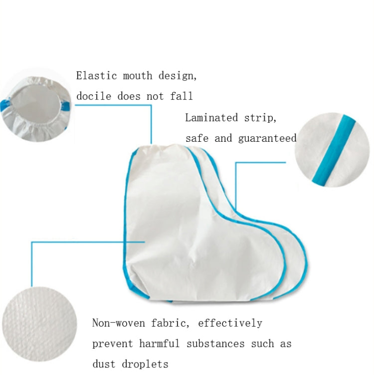 2 PCS Disposable Shoe Cover Thick Waterproof Wear-resistant Shoe Cover