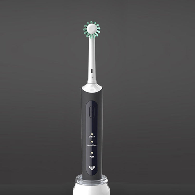 Wireless Rechargeable Waterproof Electric Toothbrush Rotary Brush Head