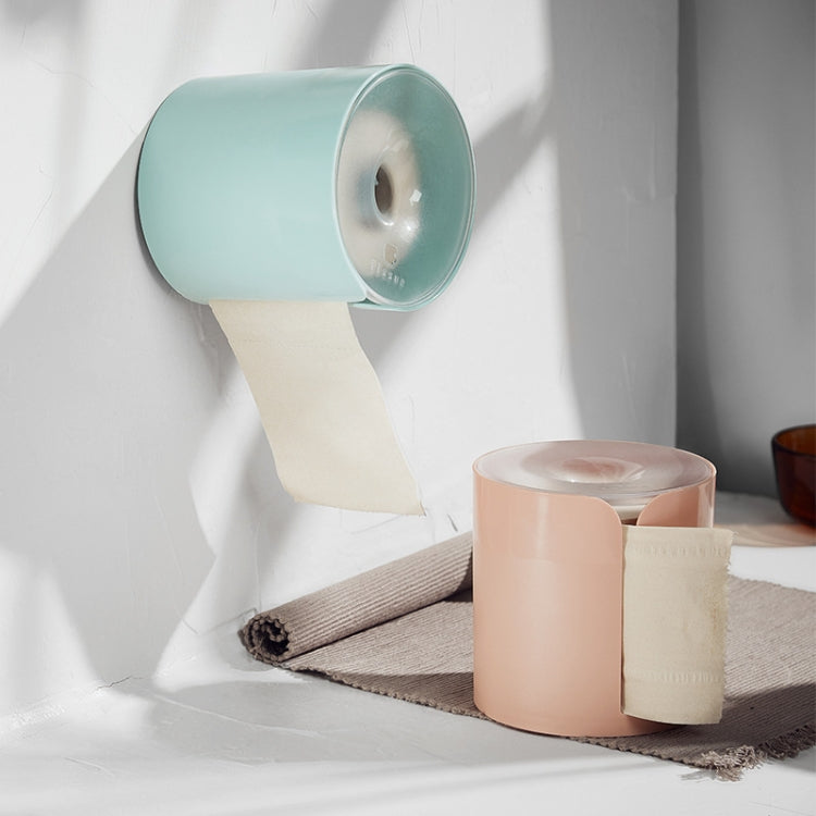 Household Bathroom Non-perforated Tissue Box Seamless Installation Of Roll Paper Tube