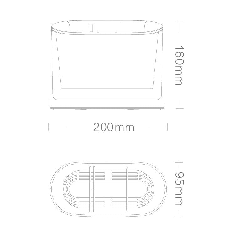 Floor-mounted Chopstick Cage Drain Rack To Hold Household Kitchen Tableware Rack