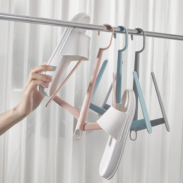 Multifunctional Outdoor Windproof Clothes Rack Balcony Shoe Rack Random Color