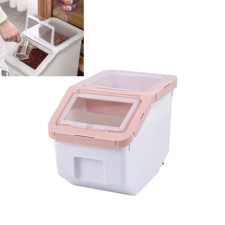 Dog And Cat Food Storage Barrel Sealed Moisture-proof Pet Snack Storage Box Pet Supplies, Specification: Small(Pink)
