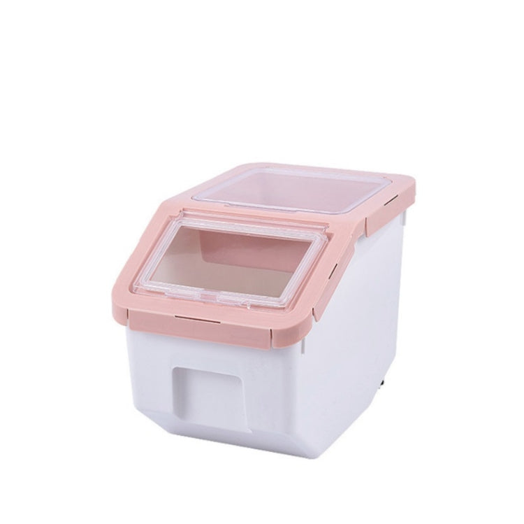 Dog And Cat Food Storage Barrel Sealed Moisture-proof Pet Snack Storage Box Pet Supplies, Specification: Small(Pink)