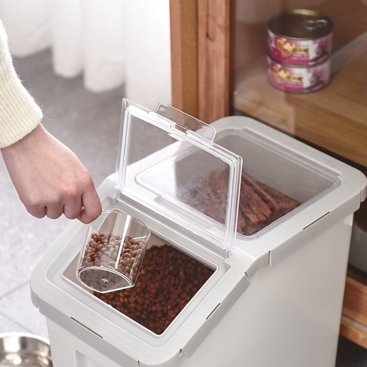 Dog And Cat Food Storage Barrel Sealed Moisture-proof Pet Snack Storage Box Pet Supplies, Specification: Small(Pink)