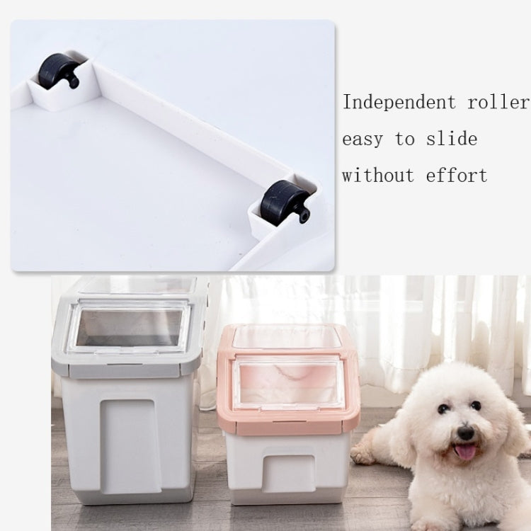 Dog And Cat Food Storage Barrel Sealed Moisture-proof Pet Snack Storage Box Pet Supplies, Specification: Small(Pink)