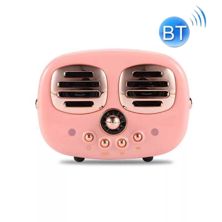 HM12 Retro Bluetooth Speaker Mini Smiley Face Shape Car Subwoofer Creative Cartoon Card Speaker