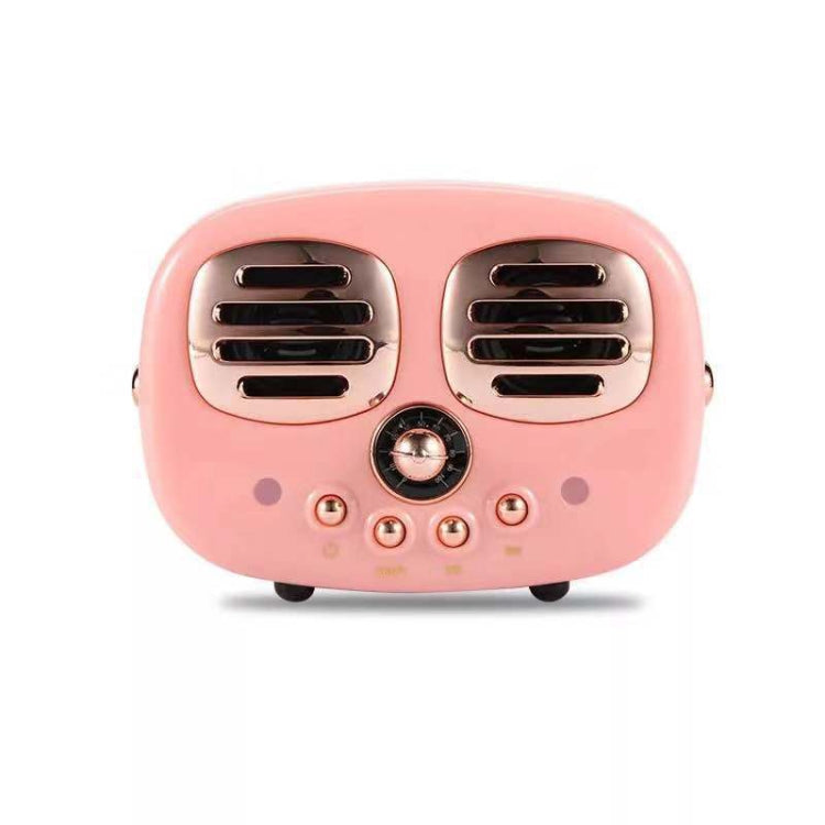 HM12 Retro Bluetooth Speaker Mini Smiley Face Shape Car Subwoofer Creative Cartoon Card Speaker