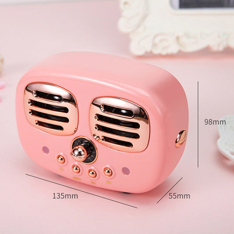 HM12 Retro Bluetooth Speaker Mini Smiley Face Shape Car Subwoofer Creative Cartoon Card Speaker