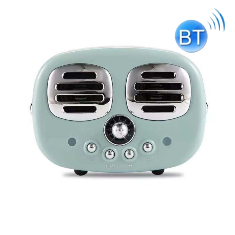 HM12 Retro Bluetooth Speaker Mini Smiley Face Shape Car Subwoofer Creative Cartoon Card Speaker
