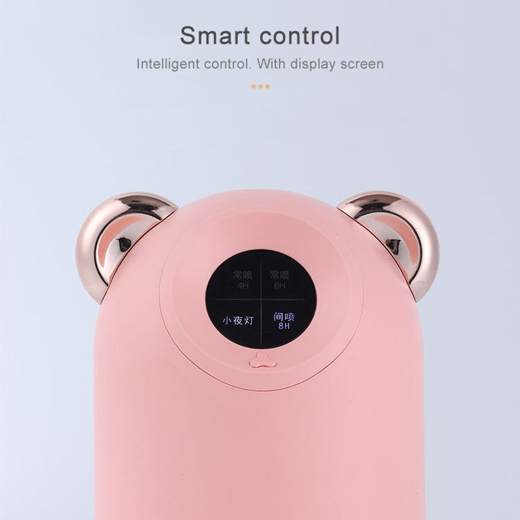 Cute Pet Dog Humidifier Home Desktop Portable Air Humidifier Ultra-quiet USB Water Replenishment Meter(Pink)
