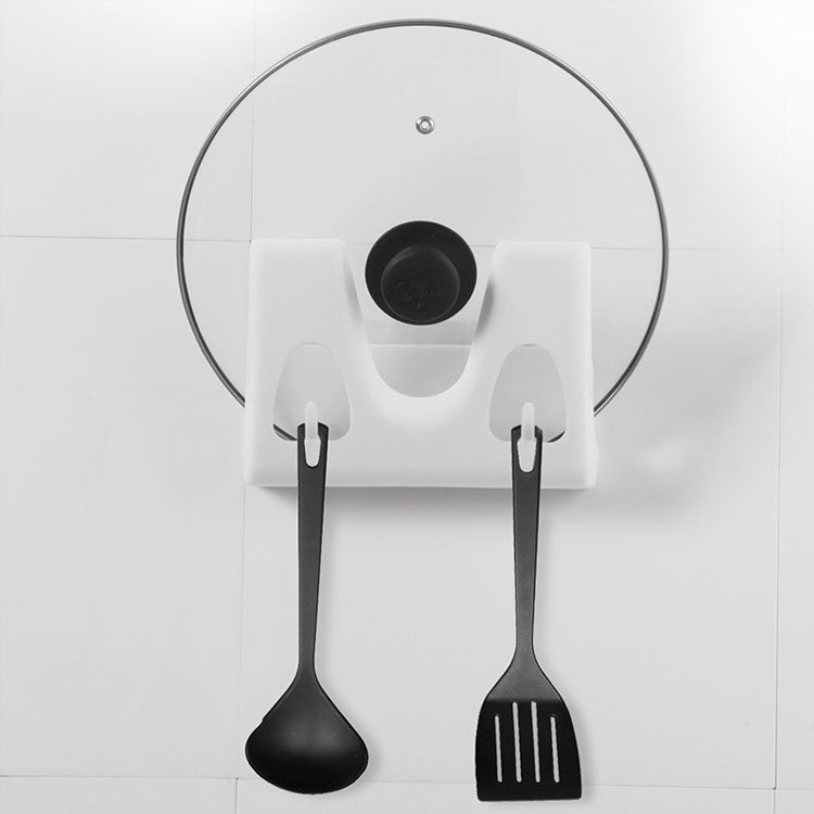 5 PCS Pot Rack Wall Hanging Free Perforated Kitchen Rack Tableware Cutting Board Storage Rack Random Color Delivery